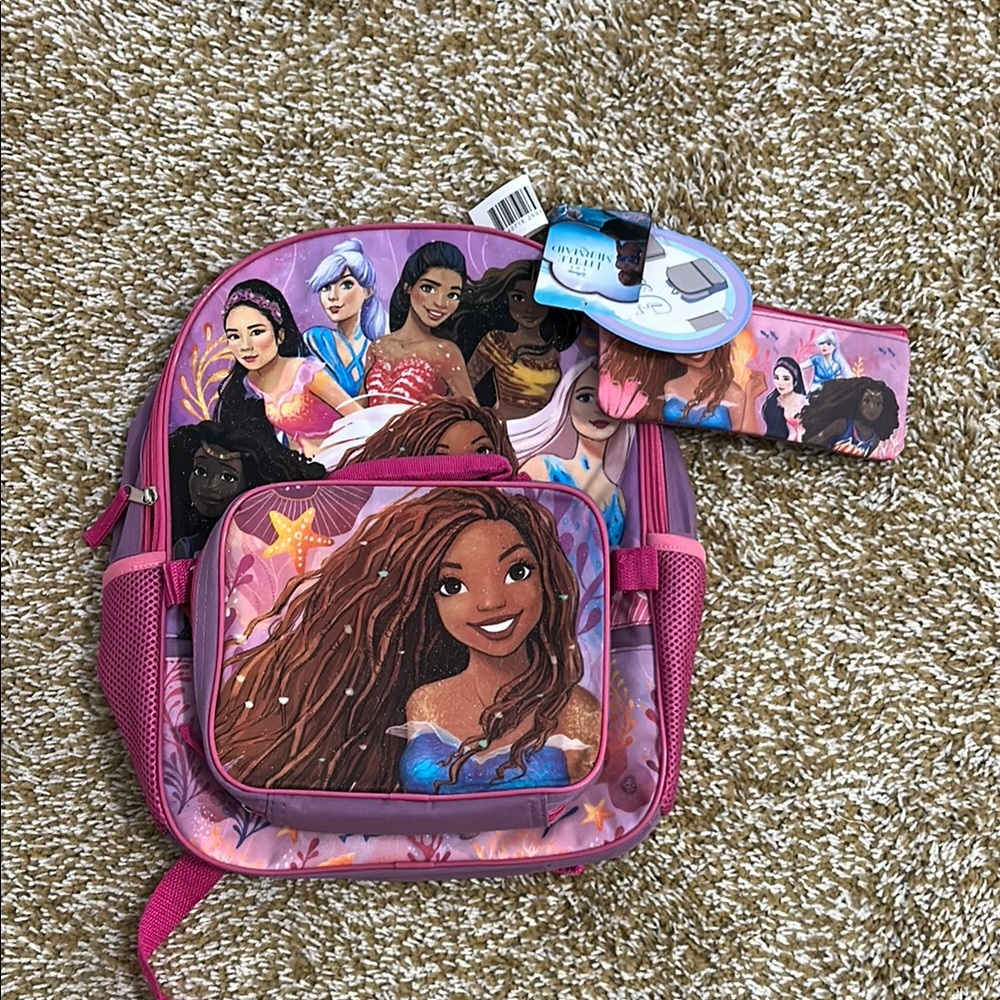 Disney Princess Multi-Color Backpack for Kids
